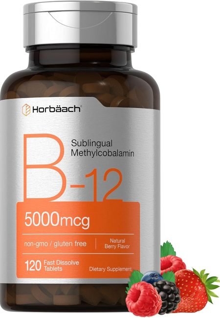 Top 20 Supplements for Overall Health and Wellbeing Horbaach B12 Sublingual Methylcobalamin 5000mcg 120 Fast Dissolve Tablets