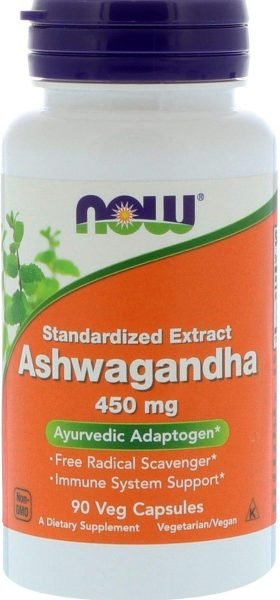 Top 20 Supplements for Overall Health and Wellbeing Now Foods Ashwaghanda Extract 450 mg